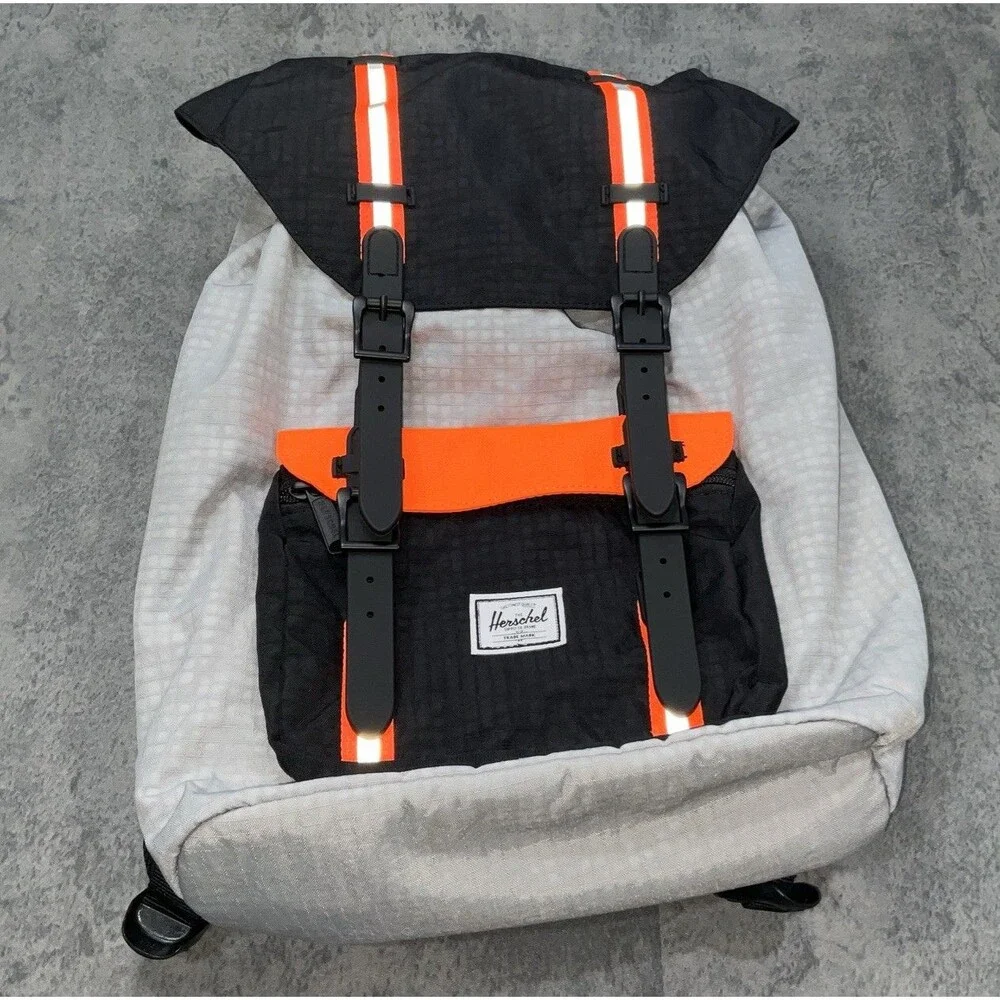 Herschel Supply Co. Little America Mid Backpack Black/Safety Orange